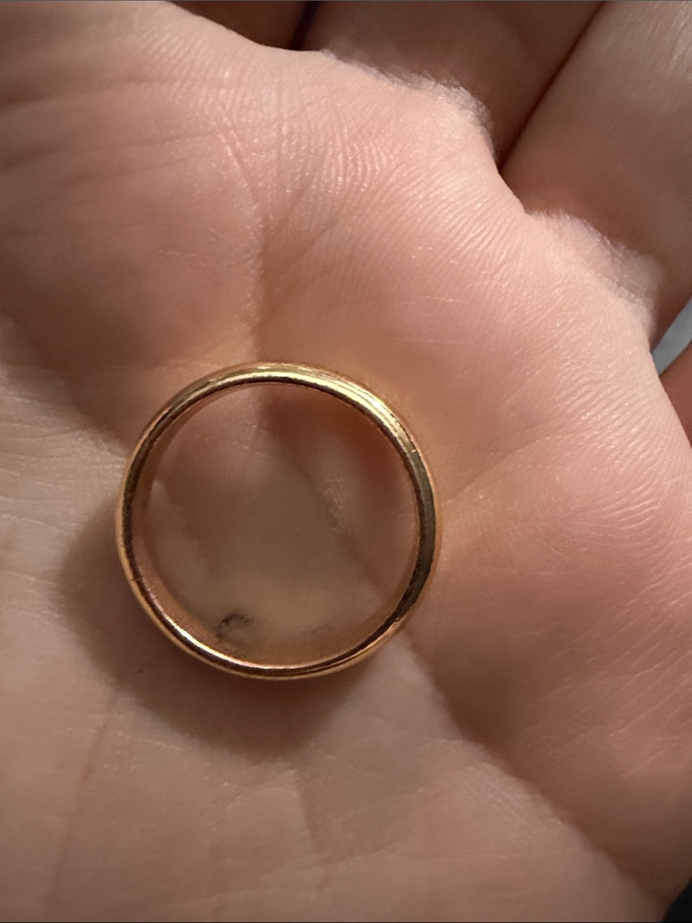 Classic Simple Gold Plated Band Ring